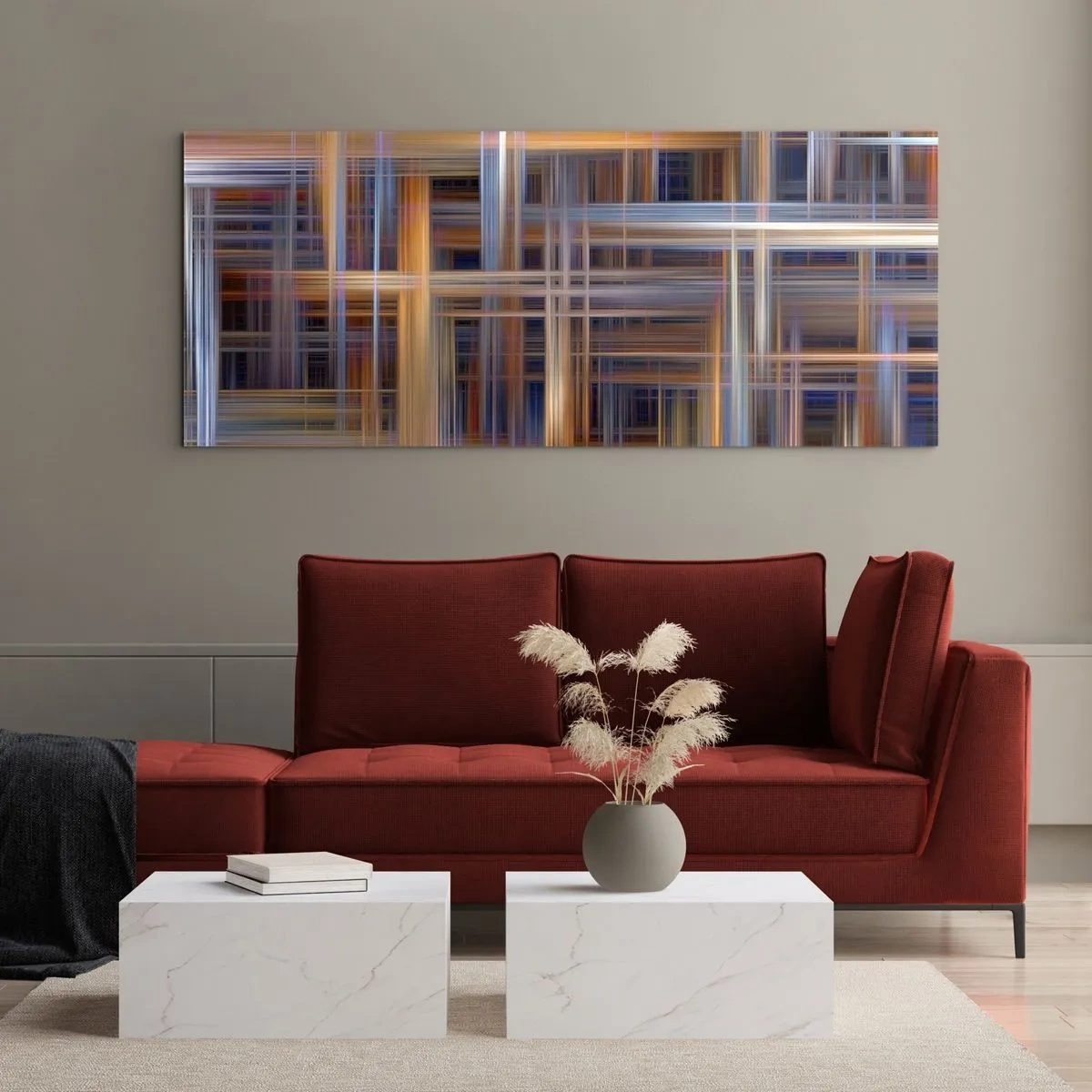 Obraz na skle - Utkané ze světla - 160x50 cm