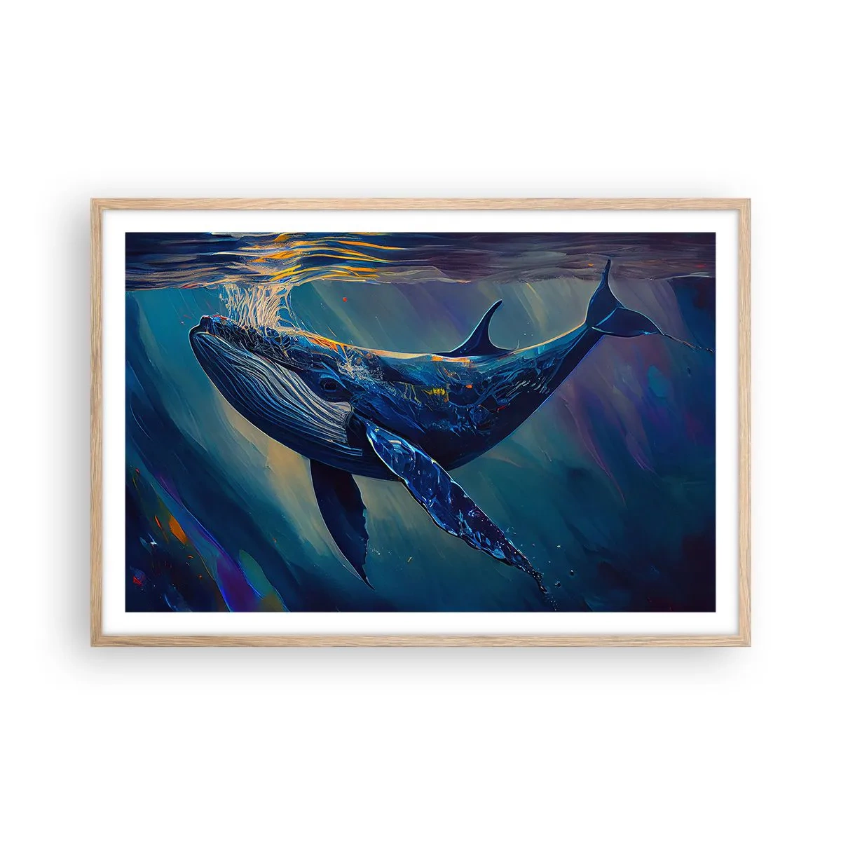 Plakát v rámu světlý dub - Vítej v mém světě - 91x61 cm