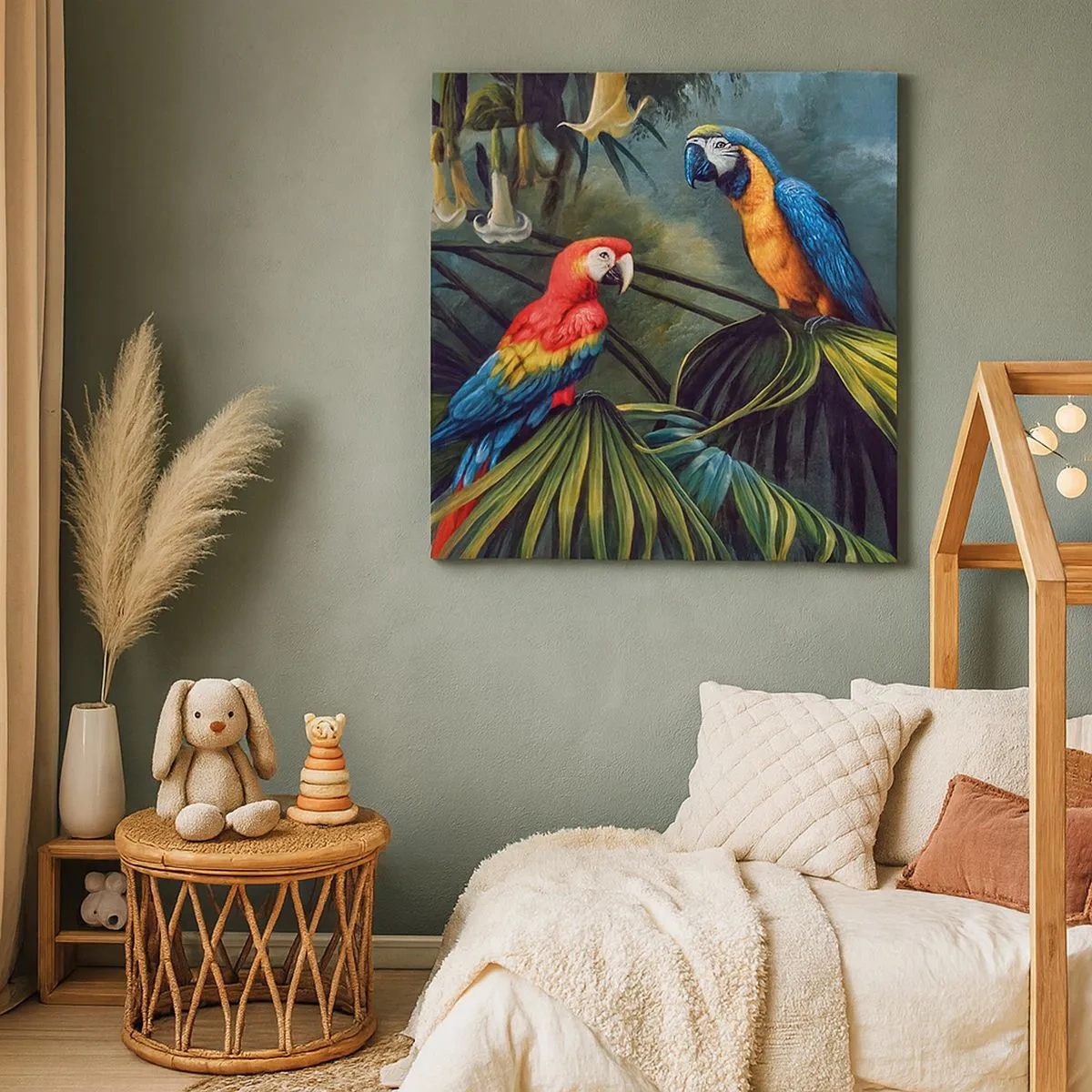 Obraz na plátně - Romantismus v tropech - 30x30 cm