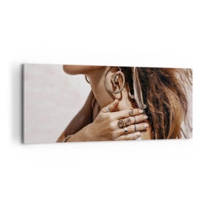 Obraz na plátně - Královna divoké pláže - 100x40 cm