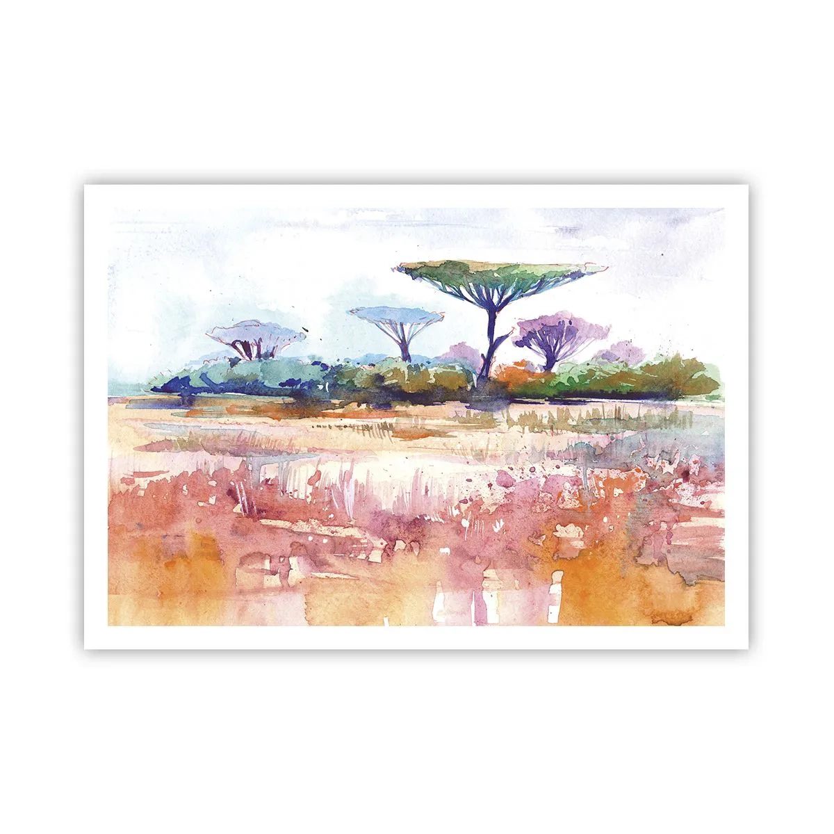 Plakát - Barvy savany - 100x70 cm