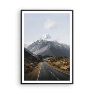 Plakát v černém rámu - Cesta do srdce hor - 70x100 cm