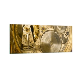 Obraz na skle - Jdi s duchem času - 100x40 cm