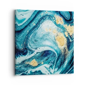 Obraz na plátně - Modrý vír - 30x30 cm
