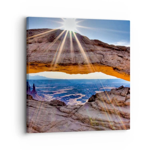 Obraz na plátně - Skalní branou - 30x30 cm