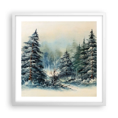 Plakát v bílém rámu - Připravení na Vánoce - 50x50 cm