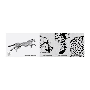 Vzor Fototapety Premium Sand - Nejrychlejší duch lesa - Zvířata, Gepard, Divoká kočka - 100x30 cm