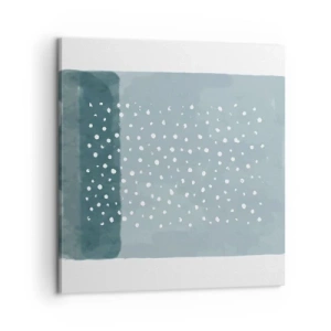 Obraz na plátně - Pěstováno na modři - 60x60 cm