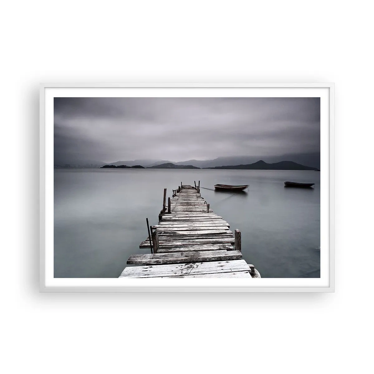 Plakát v bílém rámu - Zítra můžeš vyrazit - 100x70 cm