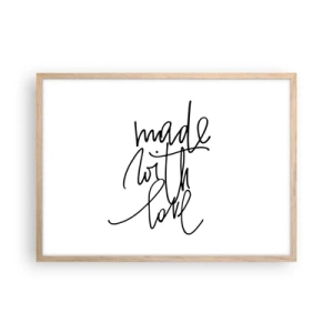 Plakát v rámu světlý dub - Nejlepší značka - 70x50 cm