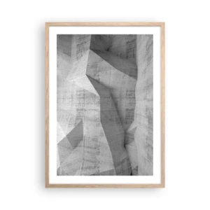 Plakát v rámu světlý dub - Skutečná výzva - 50x70 cm