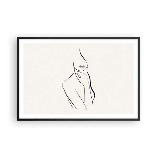 Plakát v černém rámu - Vlna melancholie - 91x61 cm