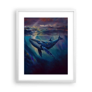 Plakát v bílém rámu - Vítej v mém světě - 40x50 cm