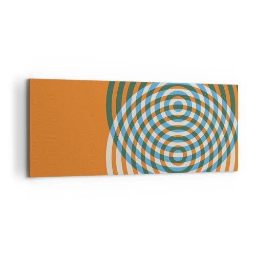 Obraz na plátně - Abstraktní kruhová variace - 100x40 cm