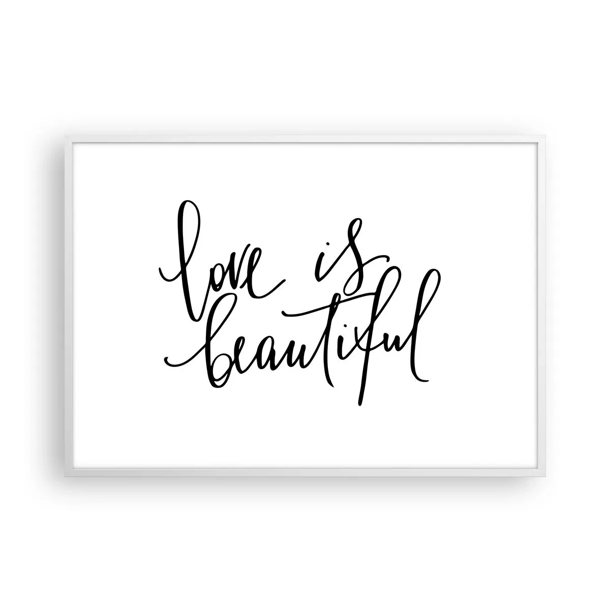 Plakát v bílém rámu - Přečti a zopakuj - 100x70 cm