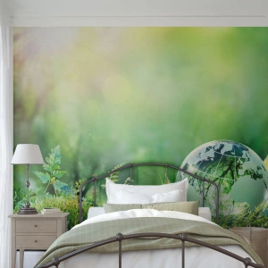 Fototapeta Standard Eco - Zelená planeta - Abstrakce, Kapradina, Příroda - 500x350 cm