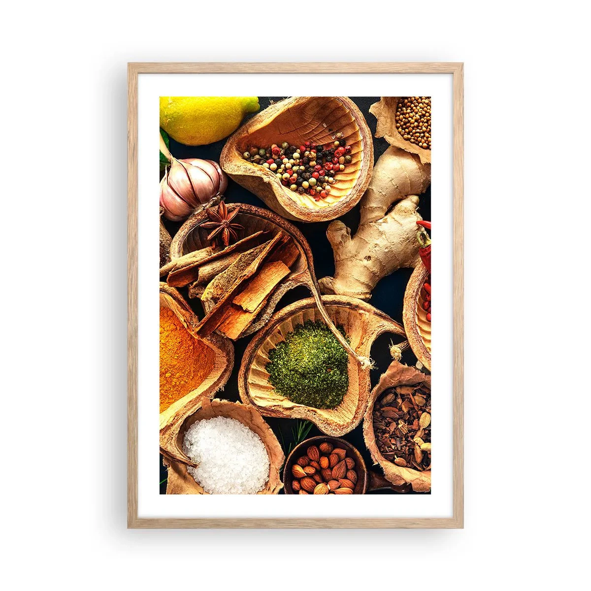 Plakát v rámu světlý dub - Vezmi si, co chceš - 50x70 cm