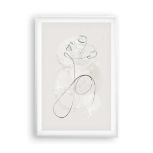 Plakát v bílém rámu - Spirála krásy - 61x91 cm