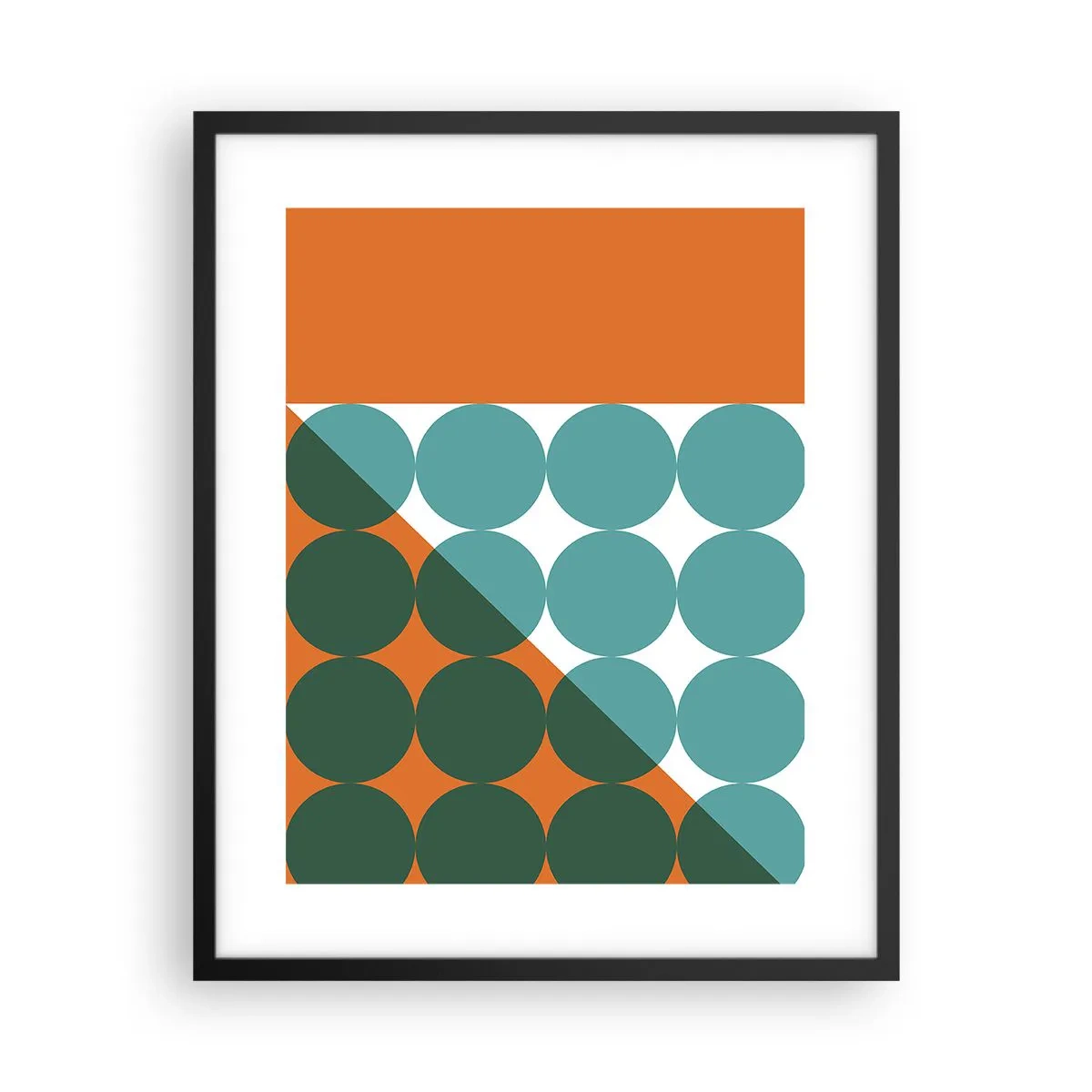 Plakát v černém rámu - Nahoru a šikmo - 40x50 cm