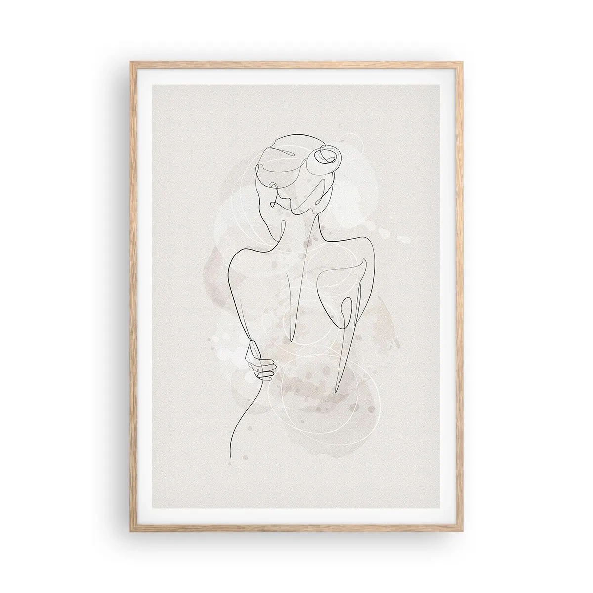 Plakát v rámu světlý dub - Jako citlivý nástroj - 70x100 cm