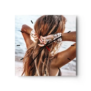 Nástěnné hodiny - Sestra vody a slunce - 30x30 cm