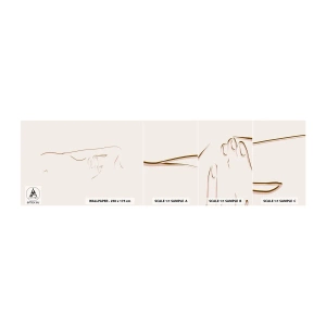 Vzor Fototapety Samolepicí Deluxe Sticker - Tvar touhy - Abstrakce, Grafika, Kus - 100x30 cm