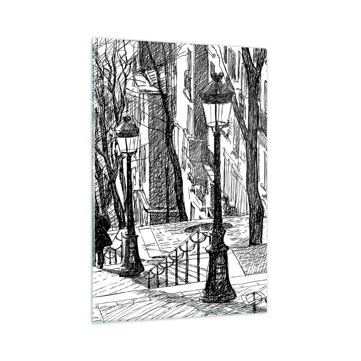 Obraz na skle - Milostný příběh nebo horor? - 80x120 cm