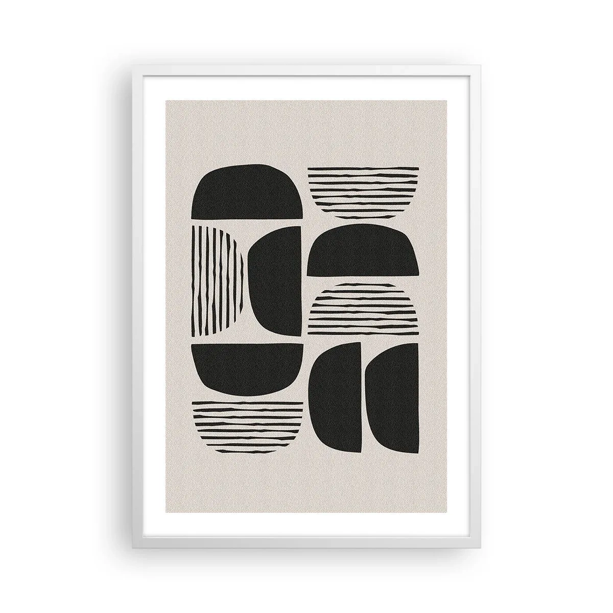 Plakát v bílém rámu - Polovičaté soustavy - 50x70 cm