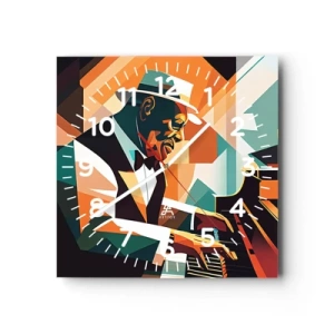 Nástěnné hodiny - Celý tento jazz - 40x40 cm