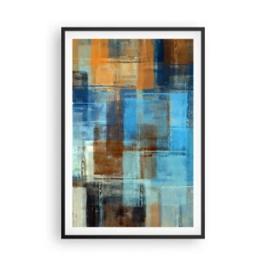 Plakát v černém rámu - Přes modrý závoj - 61x91 cm