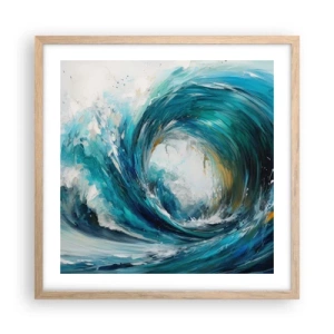 Plakát v rámu světlý dub - Mořský portál - 50x50 cm