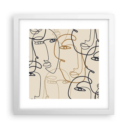 Plakát v bílém rámu - Portrét znásobený - 30x30 cm