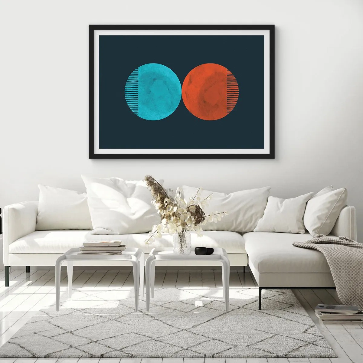 Plakát v černém rámu - Pouze geometrie? - 70x50 cm
