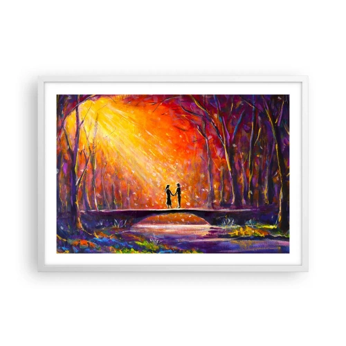 Plakát v bílém rámu - Nebe je taky miluje - 70x50 cm