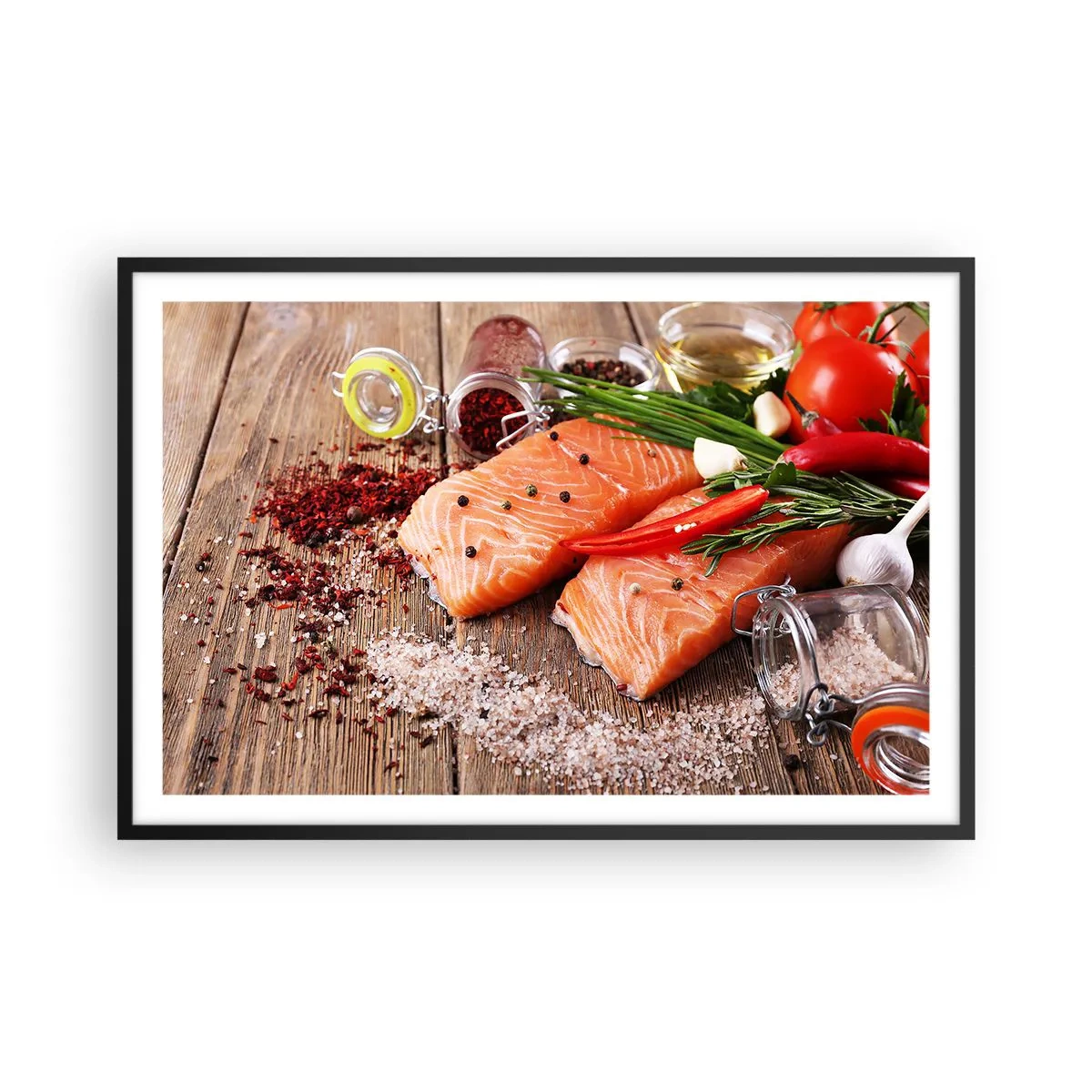 Plakát v černém rámu - Norské dobrodružství v kuchyni - 91x61 cm