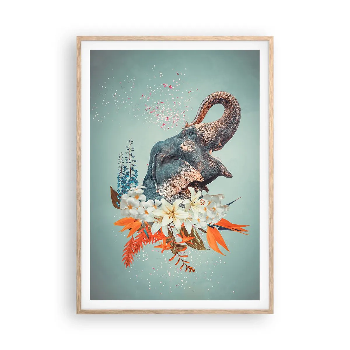 Plakát v rámu světlý dub - Řev radosti - 70x100 cm