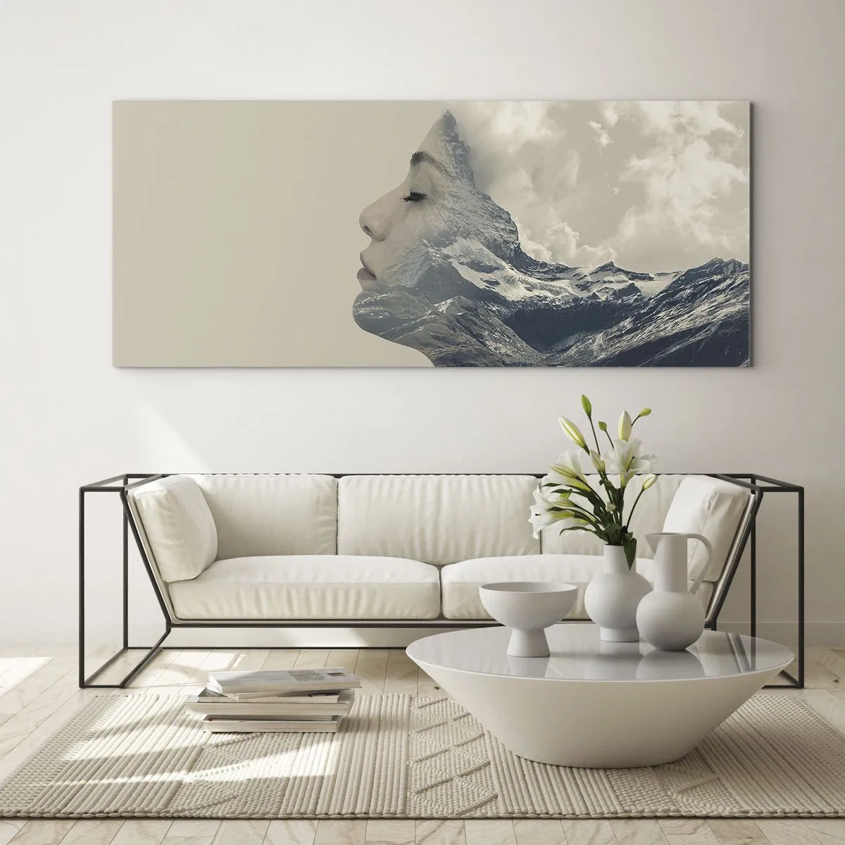 Obraz na skle - Krása živlů - 90x30 cm