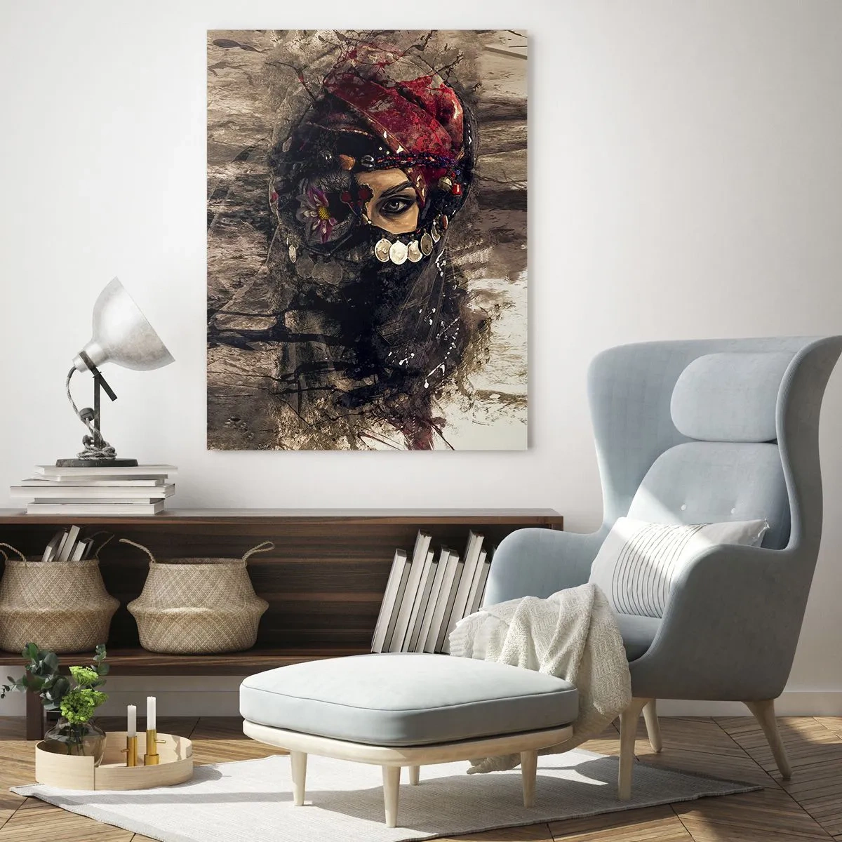 Obraz na skle - Přinejmenším znepokojující - 80x120 cm