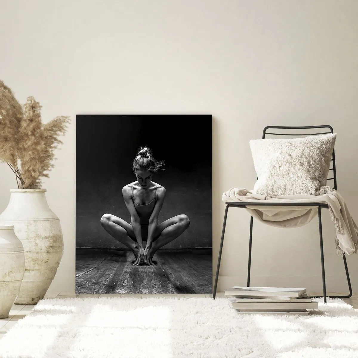 Obraz na skle - Koncentrace taneční energie - 50x70 cm