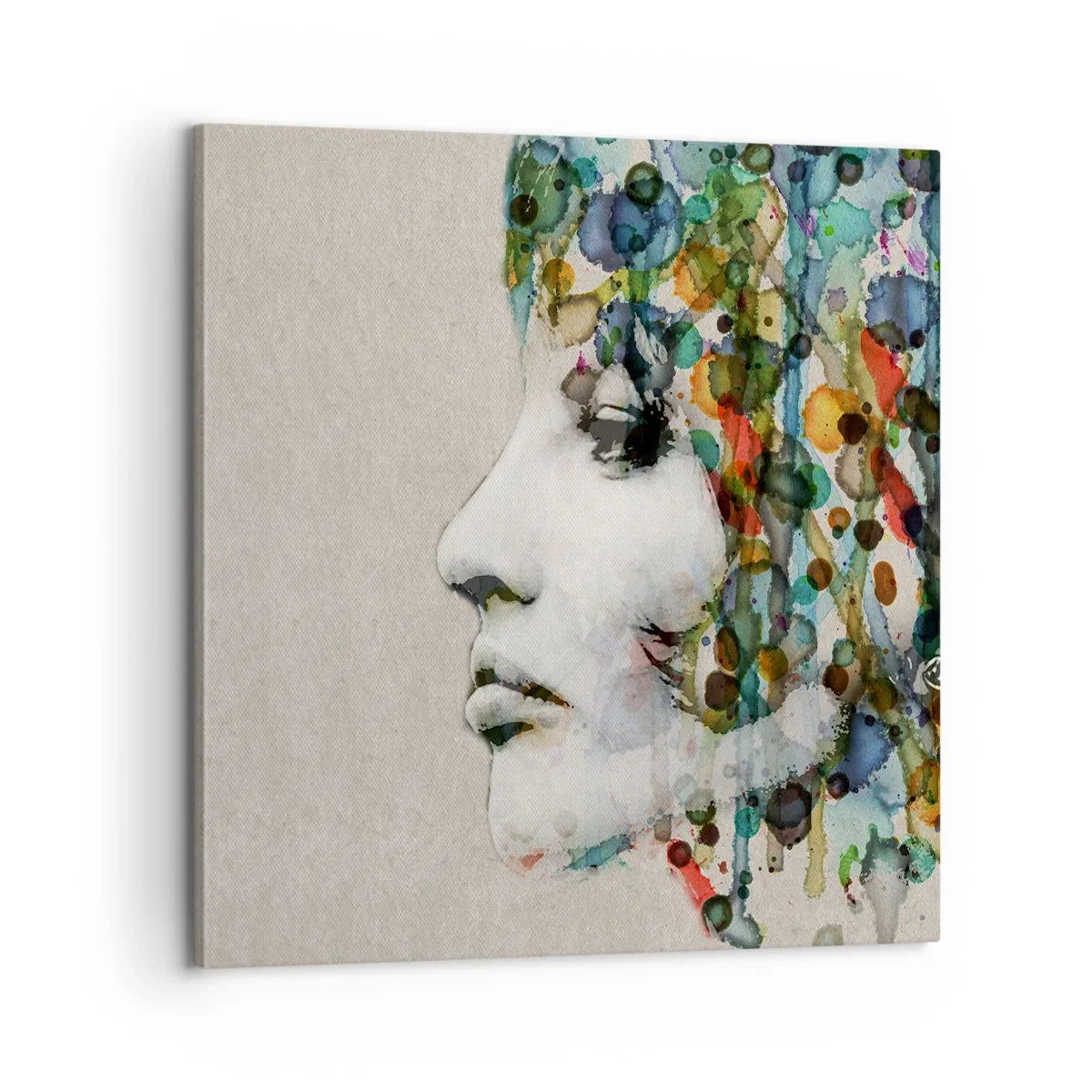 Obraz na plátně - Vynořila se z šedi - 60x60 cm