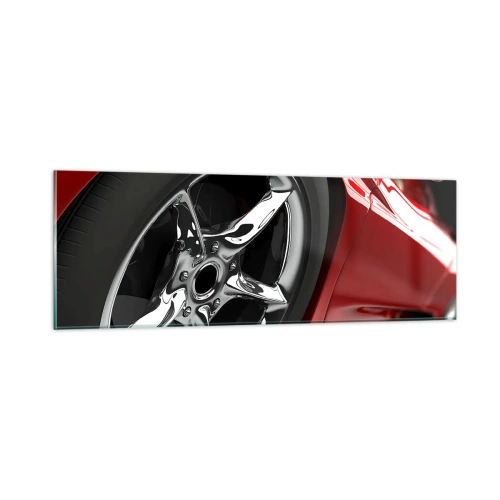 Obraz na skle - Vytvořený pro rychlost - 90x30 cm