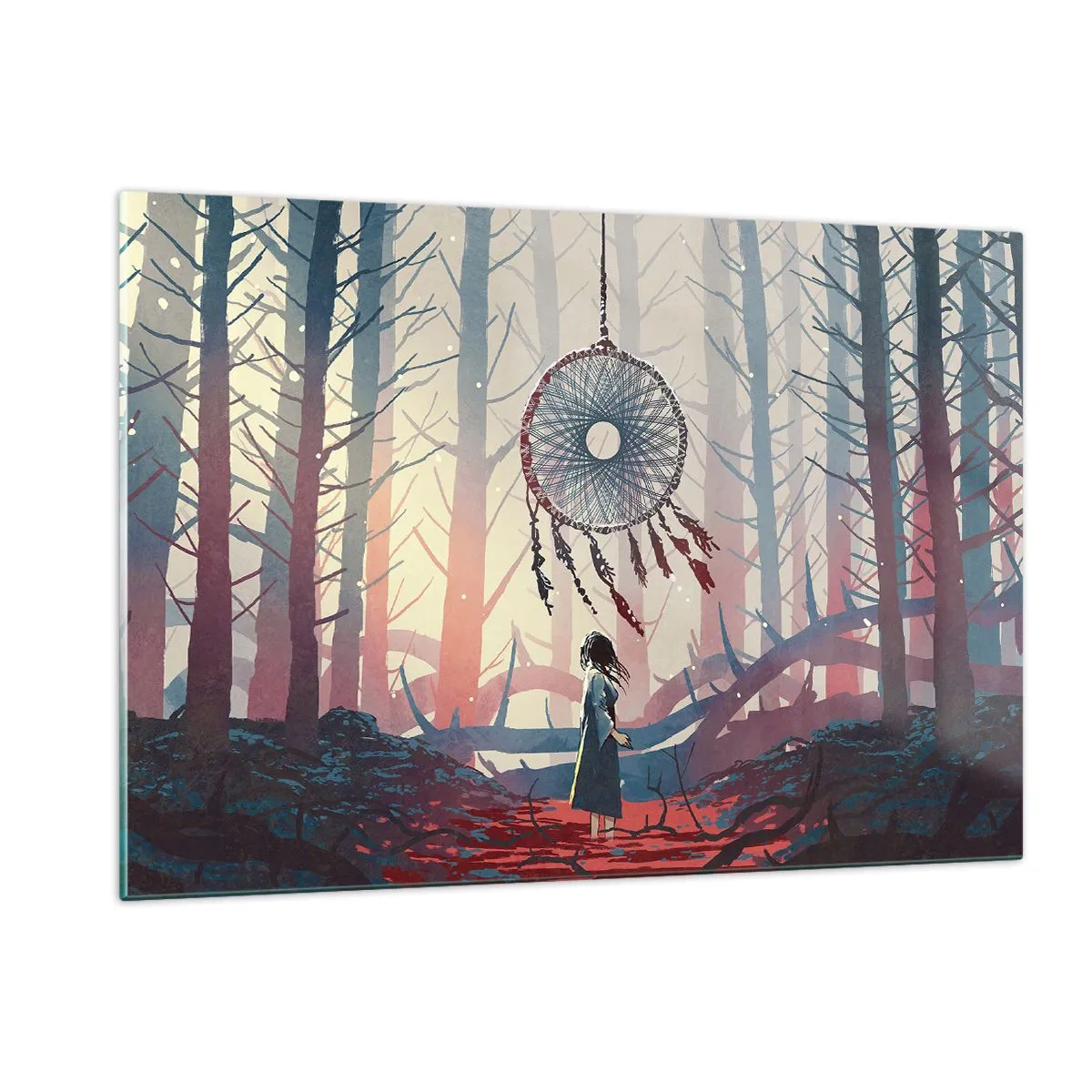 Obraz na skle - Tajný rituál štěstí - 120x80 cm