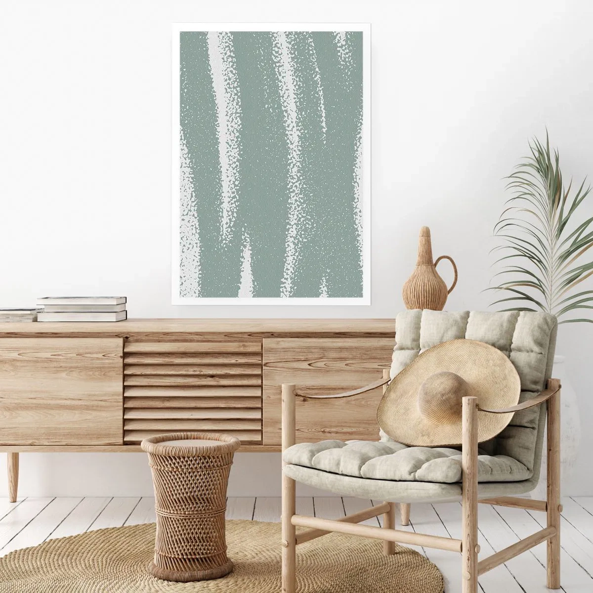 Plakát - Abstrakce v zimním stylu - 61x91 cm