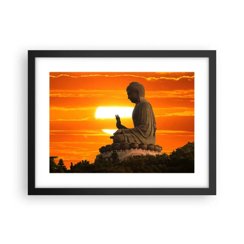 Plakát v černém rámu - Bez strachu ze světa - 40x30 cm