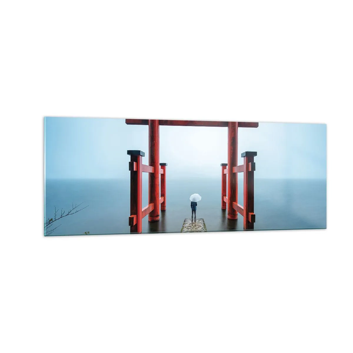 Obraz na skle - Japonské zamyšlení - 140x50 cm