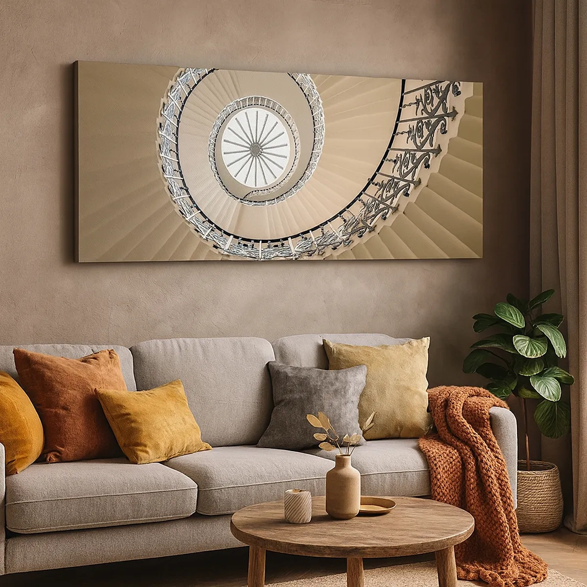 Obraz na plátně - Uvnitř mušle - 30x30 cm