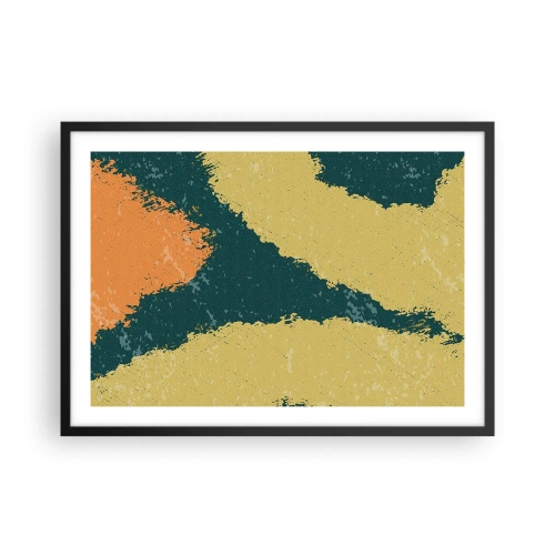 Plakát v černém rámu - Abstrakce – zpomalený pohyb - 70x50 cm