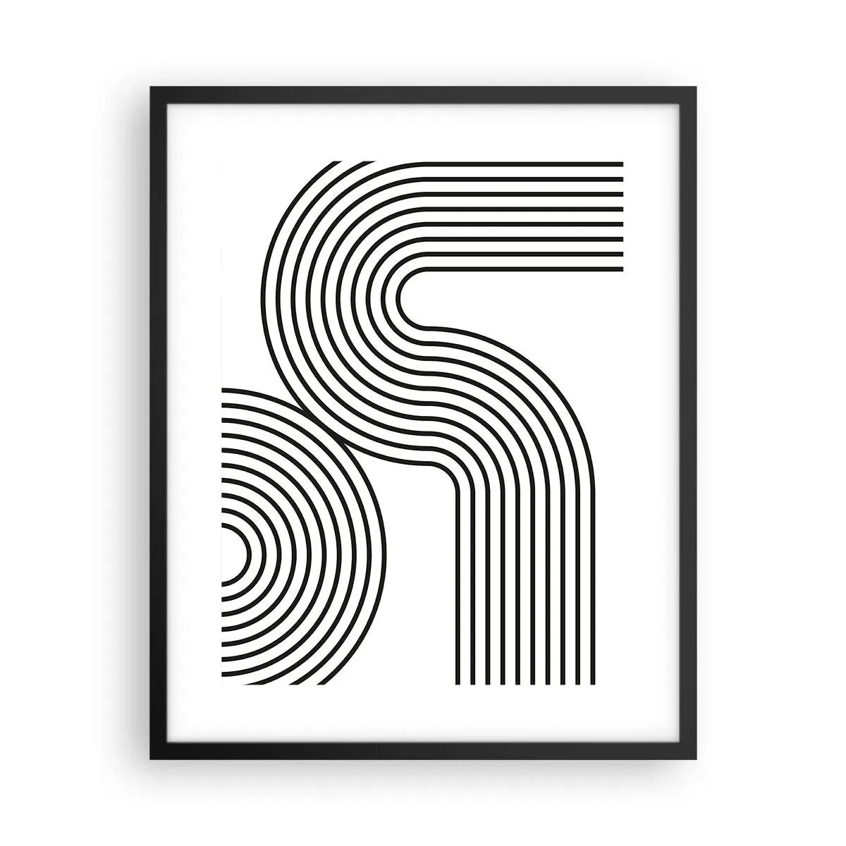 Plakát v černém rámu - V zatáčce - 40x50 cm