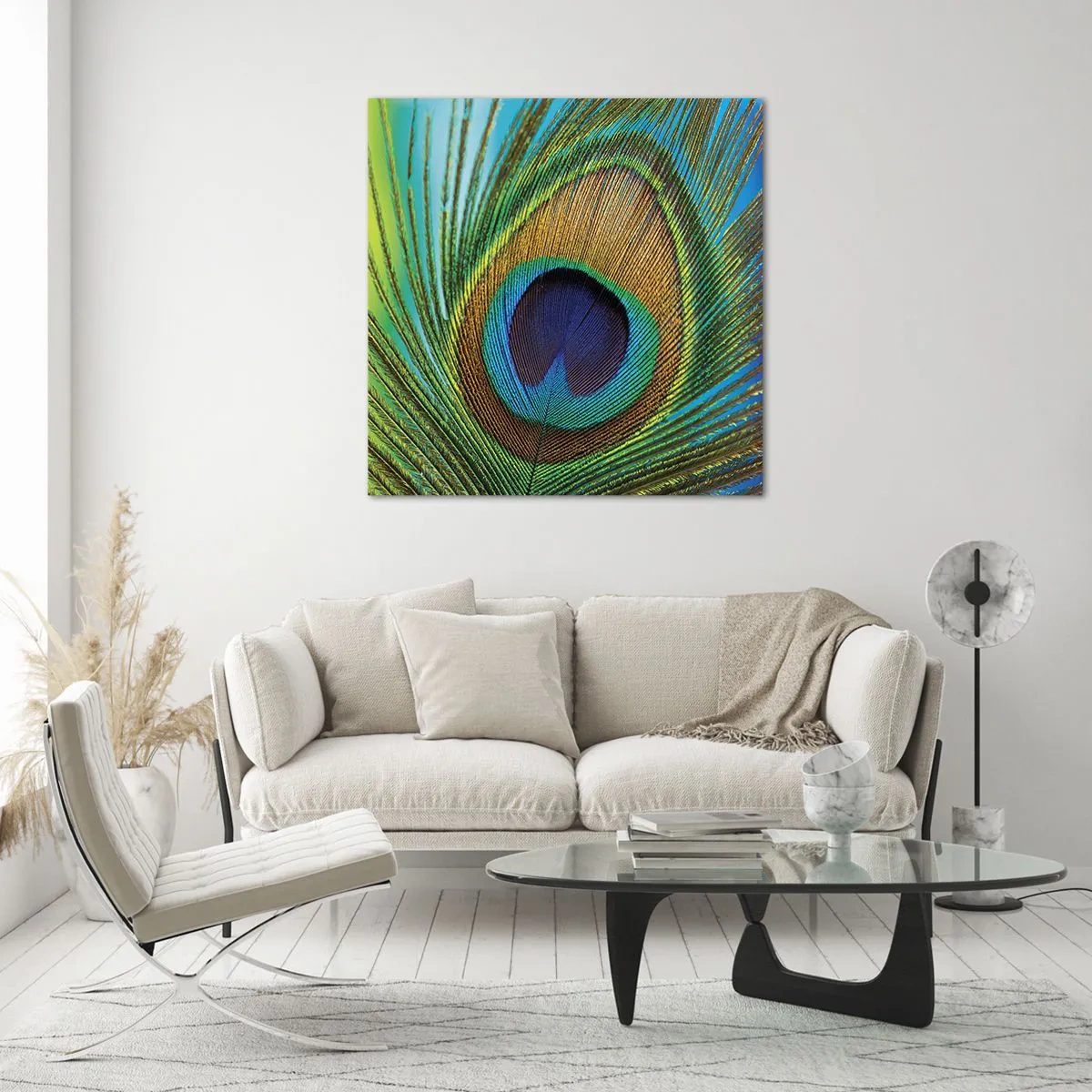 Obraz na skle - Tváří v tvář - 60x60 cm