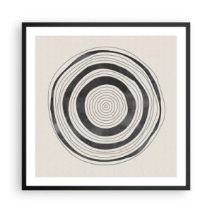 Plakát v černém rámu - Důležité je to, co je uprostřed - 60x60 cm